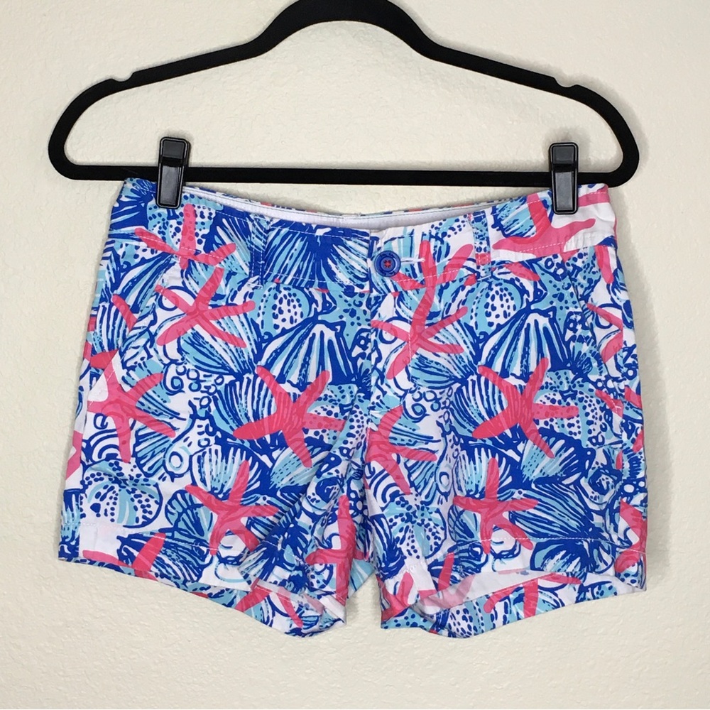 Lilly Pulitzer Callahan Shorts She She Shells Size 2